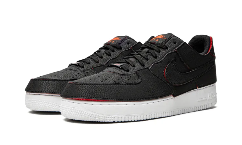 Nike Lifestyle Air Force 1 1 'Black Chile Red' 