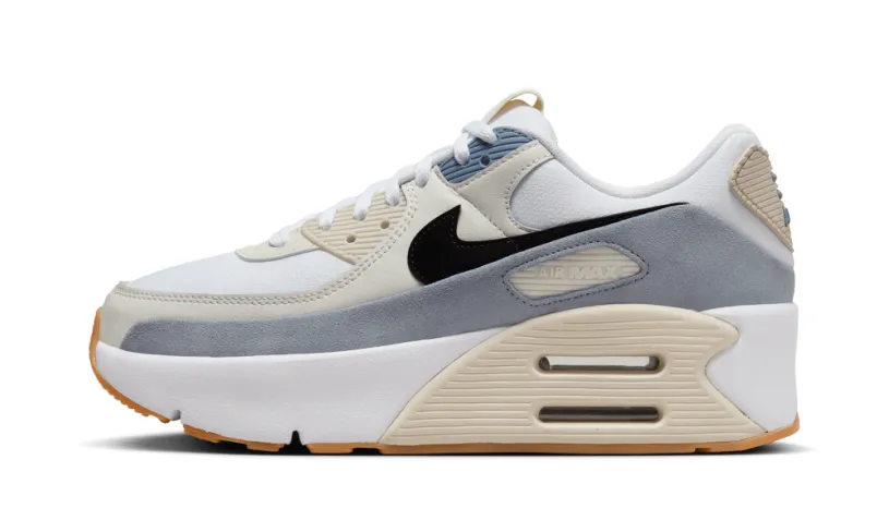 Nike Air Max Air Max 90 LV8 WMNS 'White Ashen Slate Light Orewood Brown Black' 