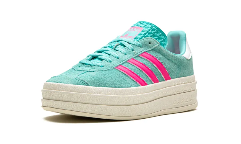 Adidas Gazelle GAZELLE BOLD WMNS 'Flash Aqua   Lucid Pink' 