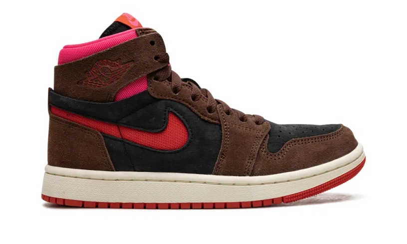 Air Jordan 1 AIR JORDAN 1 ZOOM AIR CMFT WMNS 'Cacao Wow Picante Red Black Hyper Pink' 