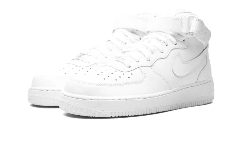 Nike Lifestyle Air Force 1 Mid '07 'Triple White' 