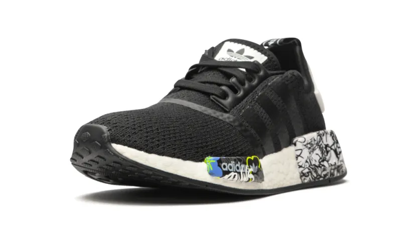 Adidas NMD NMD_R1 J 'Black Graffiti' 