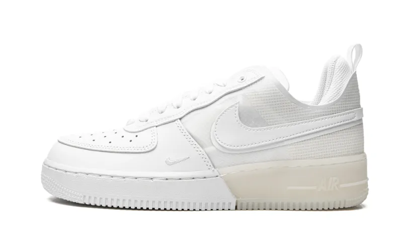 Nike Lifestyle Air Force 1 React 'Triple White' 