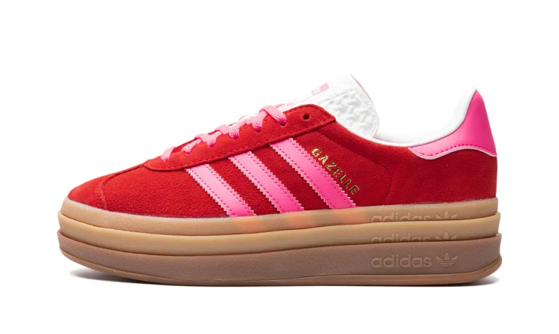 Adidas Gazelle Gazelle Bold WMNS 'Collegiate Red Lucid Pink' 