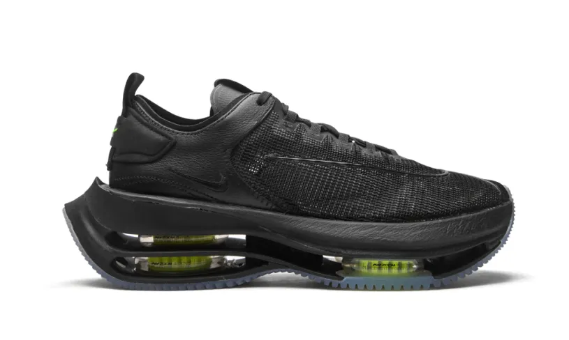 Nike Lifestyle ZOOM DOUBLE STACKED MNS WMNS 'Black   Volt' 