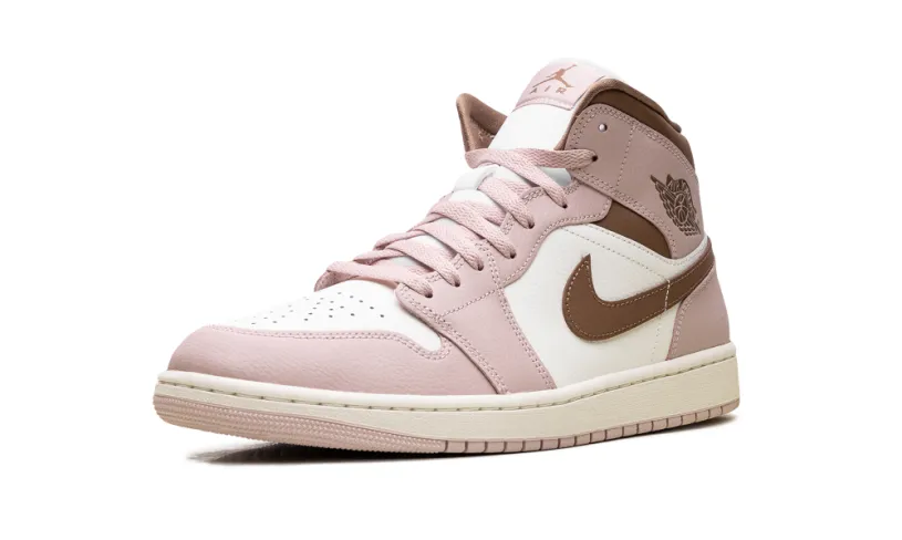 Air Jordan 1 Jordan 1 Mid WMNS 'Pink Oxford Brown' 