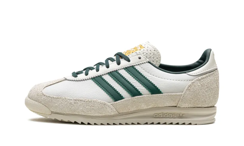 More Adidas Shoes SL 72 OG WMNS 'Off White Collegiate Green' 