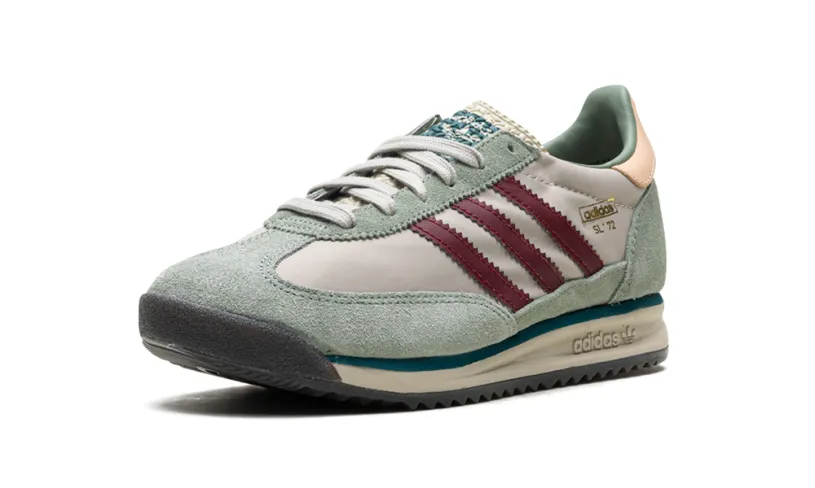 More Adidas Shoes SL 72 RS 'Putty Grey Shadow Red' 