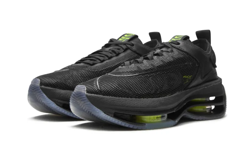 Nike Lifestyle ZOOM DOUBLE STACKED MNS WMNS 'Black   Volt' 