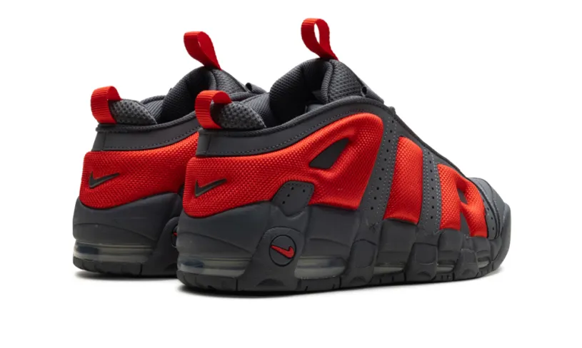 Nike Basketball Air More Uptempo Low 'Dark Grey Light Crimson' 