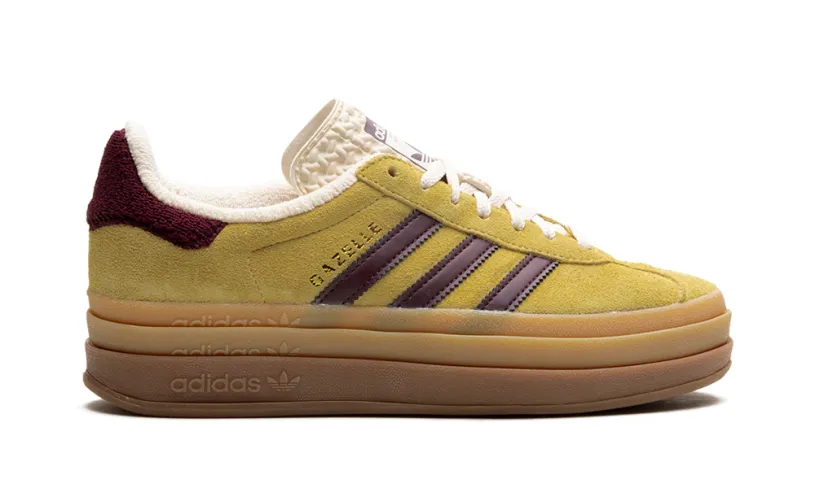 Adidas Gazelle Gazelle Bold Platform WMNS 'Yellow Burgundy' 