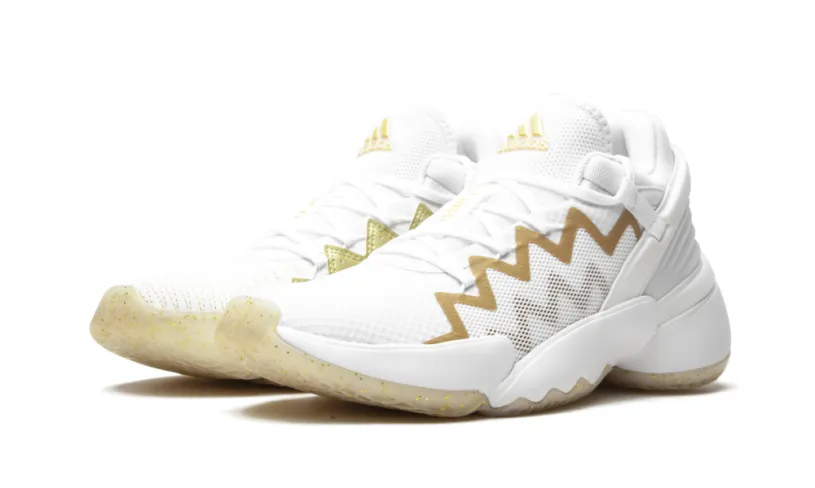 More Adidas Shoes D.O.N Issue 2 'White Gold Metallic'
