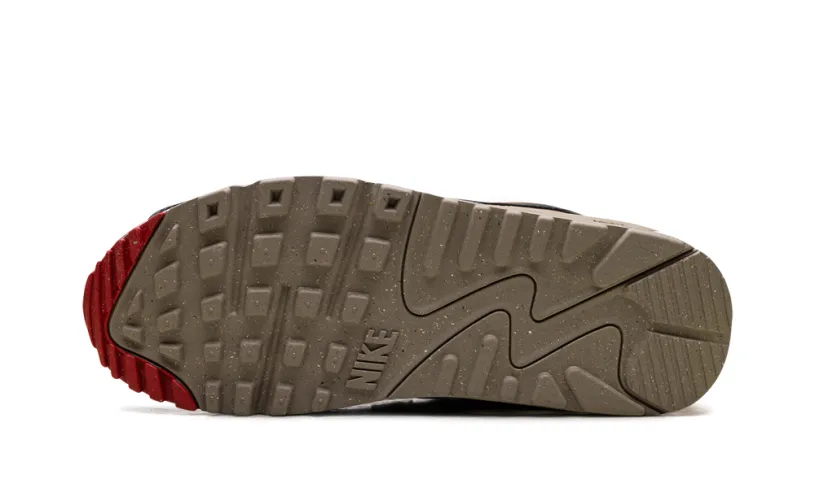 Nike Air Max Air Max 90 WMNS 'Phantom Black Fire Red Light British Tan' 