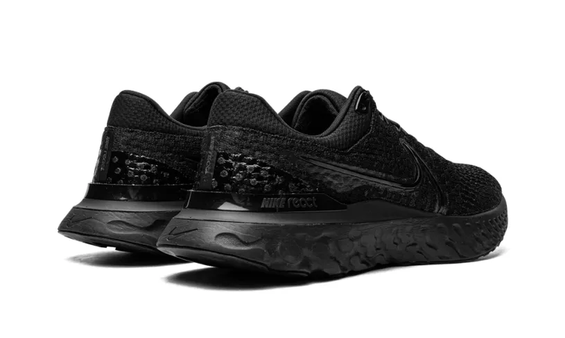 Nike Lifestyle React Infinity Run Flyknit 3 'Triple Black'