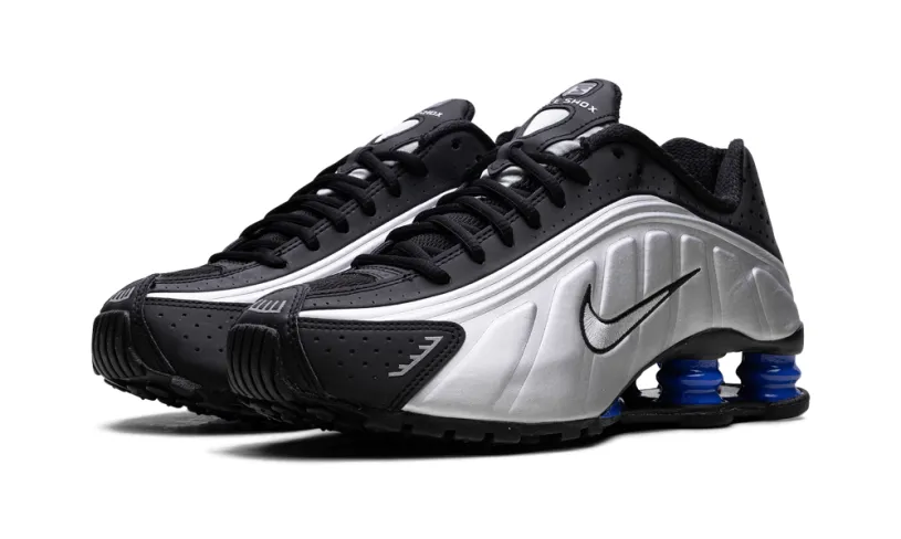 Nike Lifestyle Shox R4 WMNS 'Metallic Silver Black Racer Blue'