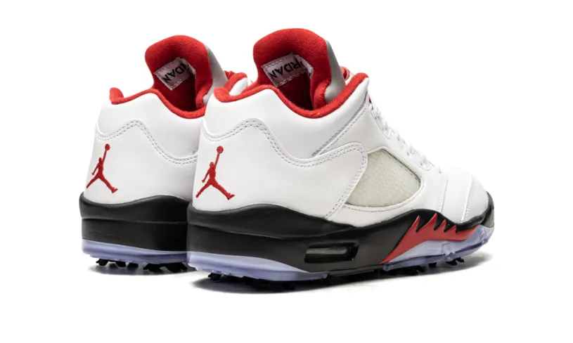 Air Jordan 5 Air Jordan 5 Low Golf 'Fire Red - Silver Tongue'