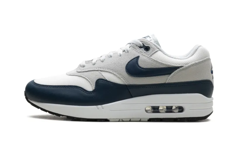 Nike Lifestyle AIR MAX 1 ESSENTIAL 'Summit White Armory Navy-Light Silver' 