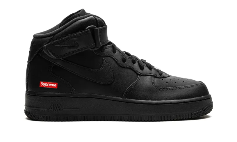 Nike Lifestyle Air Force 1 Mid 'Supreme - Mini Box Logo Black'