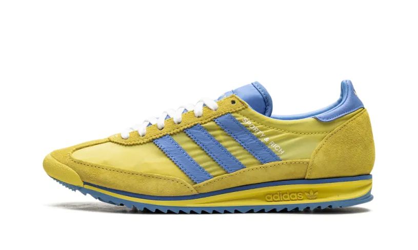 More Adidas Shoes SL 72 RS WMNS 'Sporty & Rich - Sweden Pack - Yellow Blue' 