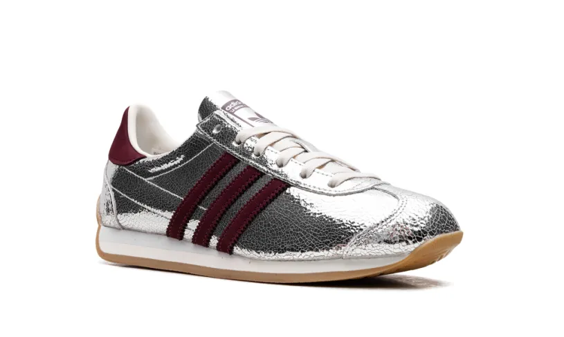 More Adidas Shoes Country OG WMNS 'Silver Metallic Maroon' 
