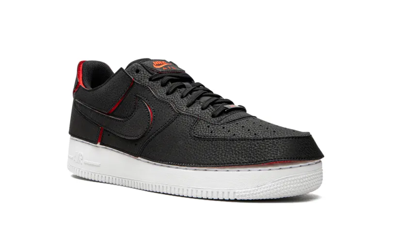 Nike Lifestyle Air Force 1 1 'Black Chile Red' 