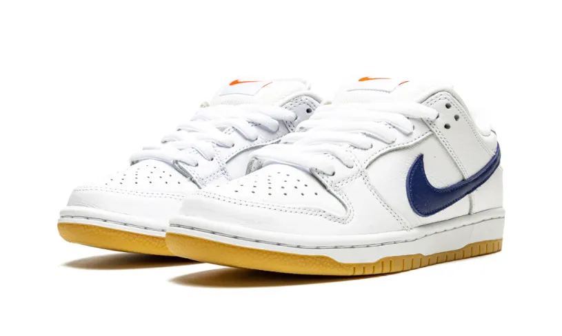 Nike SB SB Dunk Low Pro Iso 'Orange Label - White   Navy' 