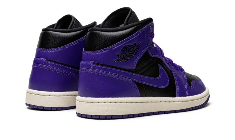 Air Jordan 1 JORDAN 1 MID WMNS 'Black Purple' 