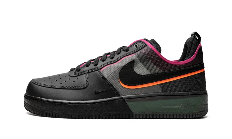 Nike Lifestyle Air Force 1 React 'Black   Pink Prime' 